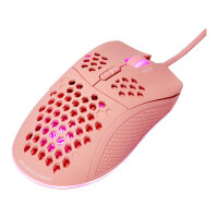 Deltaco Gaming Maus USB, RGB pink