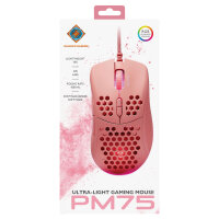Deltaco Gaming Maus USB, RGB pink