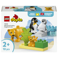 LEGO 10442 DUPLO Town Wildtier-Familien: Pinguine und Lwen