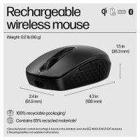 HP Maus 695 Maus 7 Tasten kabellos Qi-Charging Schwarz
