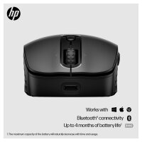 HP Maus 695 Maus 7 Tasten kabellos Qi-Charging Schwarz