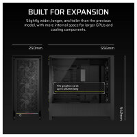 CORSAIR Midi FRAME 5000D Airflow Case, Black
