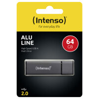 STICK 64GB 2.0 Intenso ALU Line anthrazit