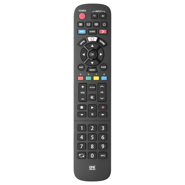 One for all Panasonic TV-Ersatzfernbedienung (schwarz)