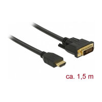 DELOCK HDMI zu DVI 24+1 Kabel bidirektional 1.5 m