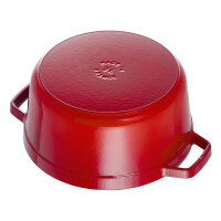 Staub La Cocotte 28cm rund, Kirsch-rot, Gusseisen