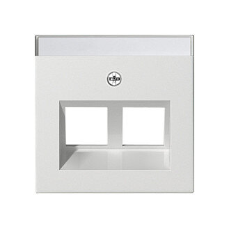 GIRA 264003 Abdeckung BSF Modular Jack 30° 2fach System 55 Reinweiß