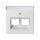 GIRA 264003 Abdeckung BSF Modular Jack 30° 2fach System 55 Reinweiß
