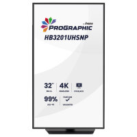 80,0 cm/31,5" (3840x2160) iiyama ProGraphic HB3201UHSNP-B1 16:9 IPS 4 ms 60 Hz 450cd/m² USB-C (96 W) HDMI DP RJ45 KVM VESA Black