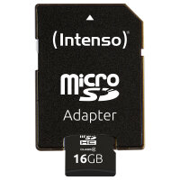 CARD Dig Z MicroSDHC 16GB Intenso C4 21MB/s inkl.SD Adapter