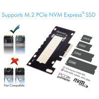 PCI Express Card (x4) > 1x M.2 NVME 2280/2260/2242 mit Kühlkörper RaidSonic