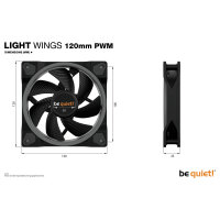 120mm be quiet! LIGHT WINGS PWM ARGB
