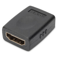 DIGITUS HDMI Adapter 4K, 3D fähig, Ethernet, schwarz