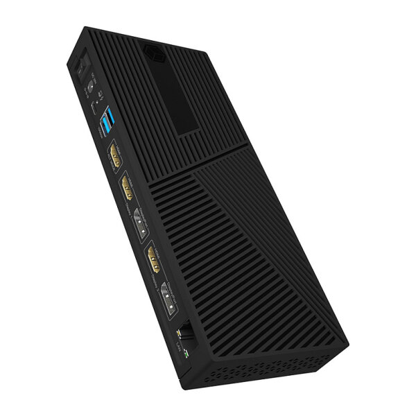 D Dockingtation 4xUSB-A/2xUSB-C/2xHDMI/DisplayPort ICY BOX Black