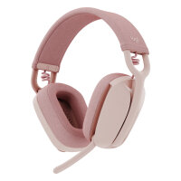 Logitech Zone Vibe 100 Headset full size Bluetooth wireless rose