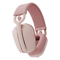 Logitech Zone Vibe 100 Headset full size Bluetooth wireless rose