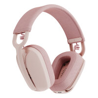 Logitech Zone Vibe 100 Headset full size Bluetooth wireless rose