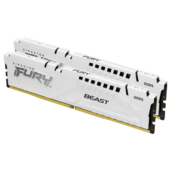 KINGSTON 32GB 6000MT/s DDR5 CL30 DIMM Kit of 2 FURY Beast White EXPO