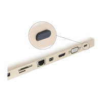 DeLock Staubschutz für USB-C Buchse ohne Griff 10-Pack Schwarz