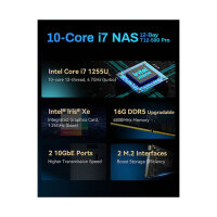 12-BAY TerraMaster T12-500 Pro Intel i7-1255U 16GB DDR5