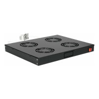 Equip Lüftermodul 19" für Serverschränke. 4xLüfter RAL9005