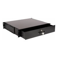 Equip Schublade 19" für Serverschränke 2U. abschließbar sw