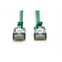 DIGITUS Patchkabel CAT 6A F/FTP Slim 0,30m grün
