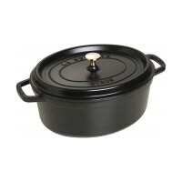 Staub La Cocotte 29cm oval. schwarz. Gusseisen