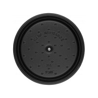 Staub La Cocotte 20cm rund. schwarz. Gusseisen