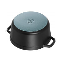 Staub La Cocotte 20cm rund. schwarz. Gusseisen