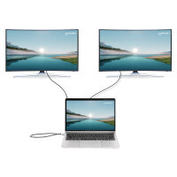MANHATTAN 10-in-1 4K USB-C PD Dockingstation 2xHDMI