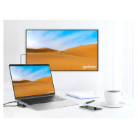 MANHATTAN 10-in-1 4K USB-C PD Dockingstation 2xHDMI
