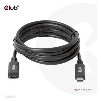 Club3D Kabel USB 3.2 Typ C 2m Verlängerung 5Gbps St/Bu
