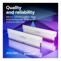 Crucial Pro 6000 Kit 64GB 2x32GB UDIMM CL40 W Overclocking