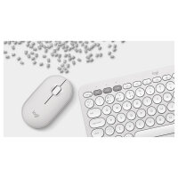 Logitech Pebble 2 Combo Set, Weiß, Kabellos, Deutsch, 920-012204
