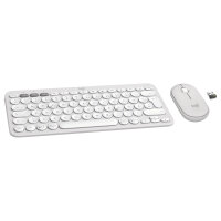 Logitech Pebble 2 Combo Set, Weiß, Kabellos, Deutsch, 920-012204