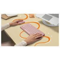 Logitech Pebble 2 Combo, Rosa, Deutsch, 920-012205