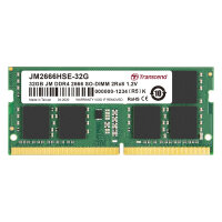 TRANSCEND 32GB JM DDR4 2666Mhz SO-DIMM 2Rx8 2Gx8 CL19 1.2V