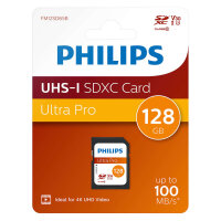 CARD Philips sdxc Card 128GB Class 10 UHS-I U3 V30 A1