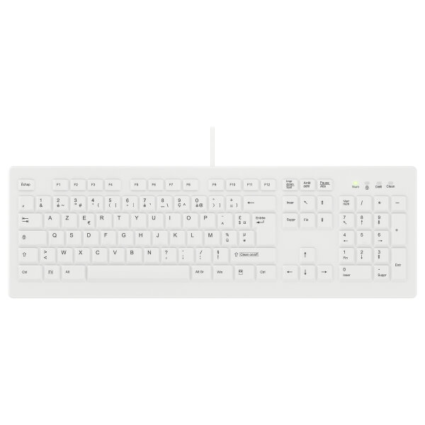 Cherry AK-C8100F-U1-W/FR - wischdesinfizierbar - weiß - französisch