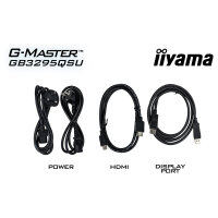 80,0 cm/31,5" (2560x1440) iiyama G-MASTER GB3272QSU-B1 16:9 IPS 0,5 ms 180 Hz HDMI ×2 DisplayPort USB-Hub VESA Speaker Black