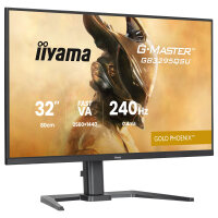 80,0 cm/31,5" (2560×1440) iiyama G-MASTER GB3295QSU-B1 16:9 Fast VA 0,4ms (MPRT) 240Hz HDMI 2.1 ×2 DisplayPort 1.4 USB Hub VESA Speaker Black