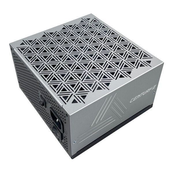 1200W Montech CENTURY II 1200 (silber, 1x 12-Pin High Power GPU, 6x PCIe, Kabelmanagement, 1200 Watt)