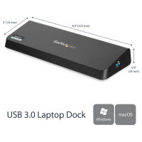 D StarTech USB3 4K LAPTOP DOCKING STATION