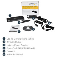 D StarTech USB3 4K LAPTOP DOCKING STATION