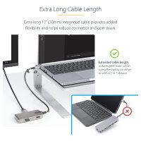D StarTech USB-C MULTIPORT ADAPTER HDMI