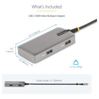 D StarTech USB-C MULTIPORT ADAPTER HDMI