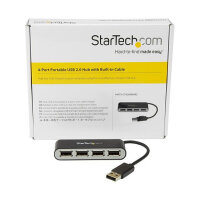 StarTech 4 PORT PORTABLE USB 2.0 HUB