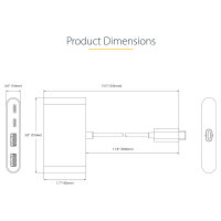 StarTech 4-PORT USB-C HUB 5GBPS PD