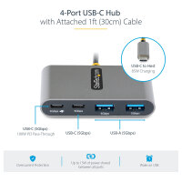 StarTech 4-PORT USB-C HUB 5GBPS PD